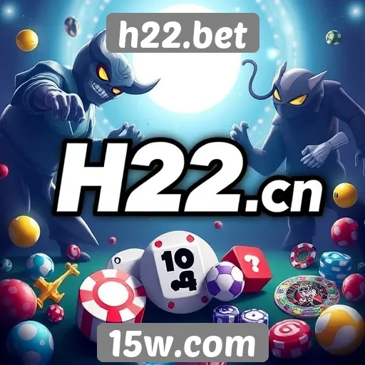 Variedade de jogos disponíveis em h22.bet